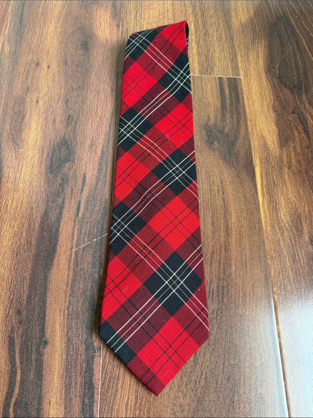 VTG Pendleton Tartan Plaid Tie Made in USA